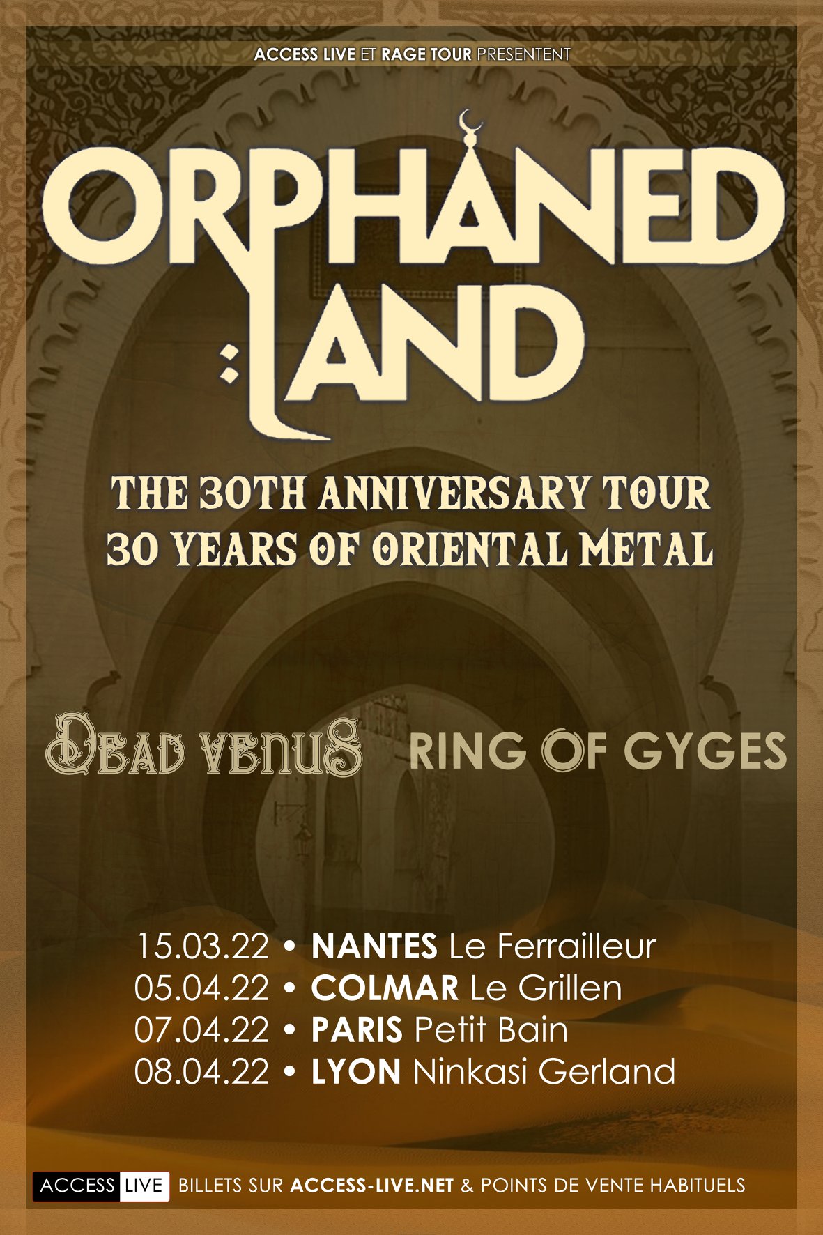 Orphaned Land – The 30th Anniversary Tour / 30 Years of Oriental Metal